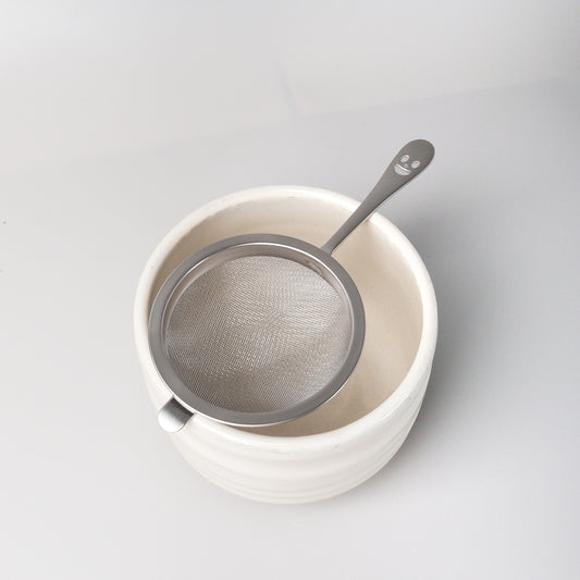 NICO Stainless Steel Matcha & Tea Strainer - Smiley