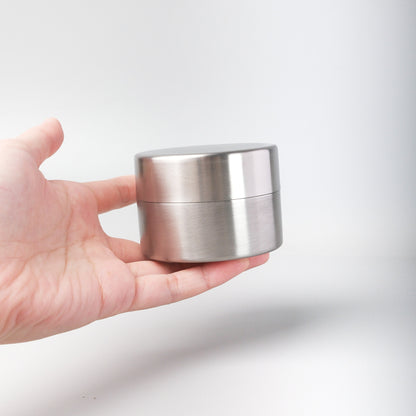 Matcha Tea Canister Stainless Steel - Frosted