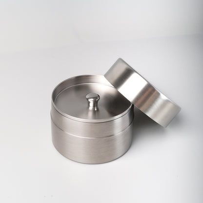 Matcha Tea Canister Stainless Steel - Frosted