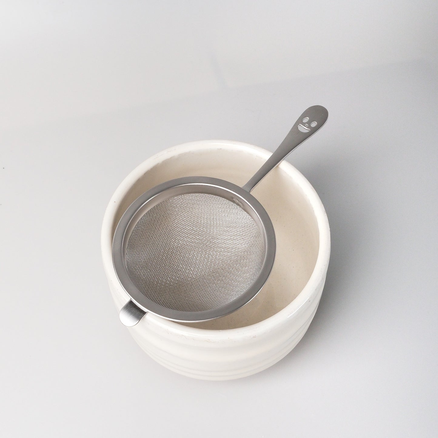 NICO Stainless Steel Matcha & Tea Strainer - Smiley